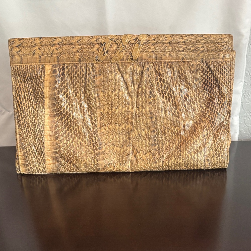 Vintage 90’s Maryann Rosenfeld Snakeskin clutch bag